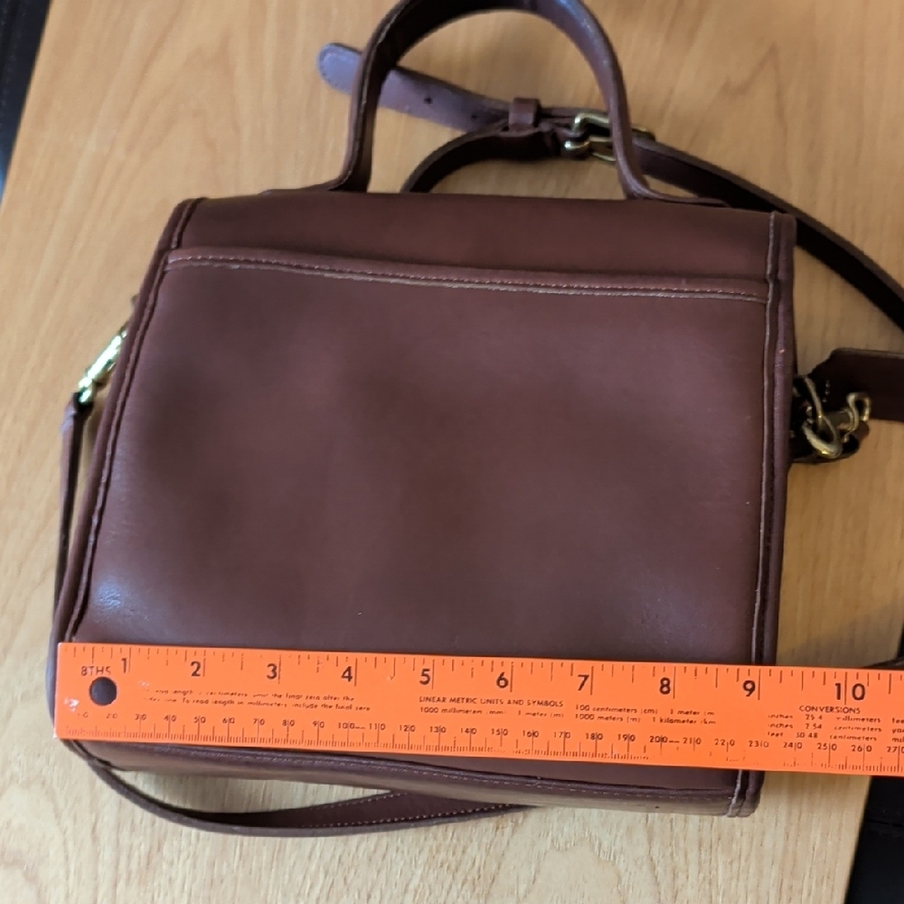 Coach Mahogany Leather Crossbody Top-Handle Bag - Picture 4 of 15